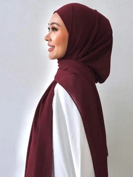 Шарф Shein sc2410011009915531 one size бордовый (100008531)