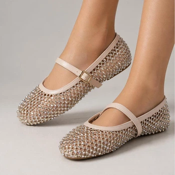 Балетки женские Ideal shoes 38 24 см бежевые 16