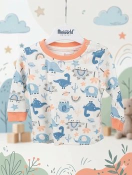 Кофтинка MINIWORLD. Колір різнобарвний. Зріст 68. Арт 16446