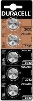 Батарейка для материнской платы компьютера Duracell 2032 5шт/уп