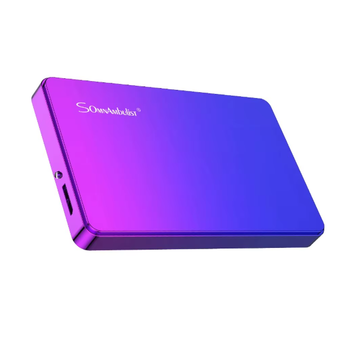 Зовнішній жорсткий диск HDD SomnAmbuList рожевий 500GB 2.5″ USB 3.0 портативний + чохол та кабель підходить до Windows MacOS PS4 XBox (GS-994)