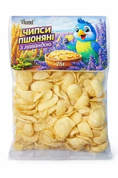 Чіпси з пшона з лавандою, ТМ Viand, 75 г