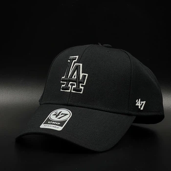 Черная кепка 47 Brand MLB Los Angeles Dodgers B-MVPSP12WBP-BKD