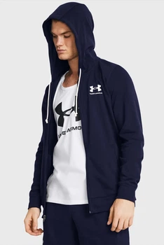 Чоловіче темно-синє худі UA Rival Terry LC FZ Under Armour L 1370409-410