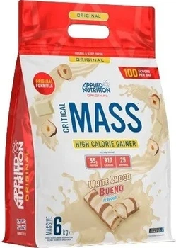 Gejner Applied Nutrition Critical Mass w proszku o smaku białej czekolady i orzecha laskowego 6000 g (5056555204443)