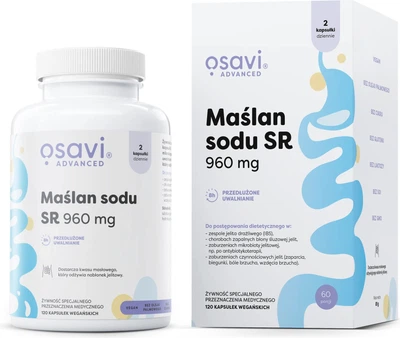 Масляна кислота натрію Osavi 960 мг 120 капсул (5904139924594)