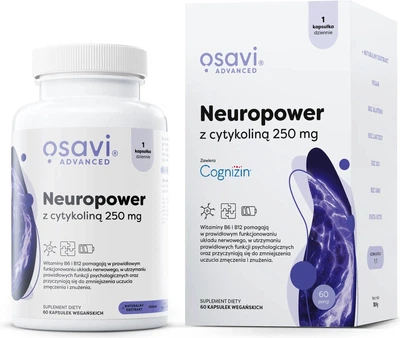 Neuropower with Citicoline Osavi 250 mg 60 kapsułek (5904139925089)