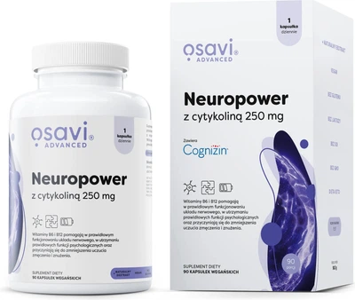 Neuropower z Citicoline Osavi 250 mg 90 kapsułek (5904139925072)