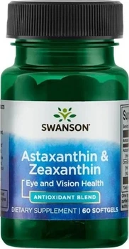 Астаксантин і зеаксантин Swanson 60 капсул (87614029252)