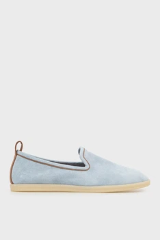 Жіночі блакитні замшеві сліпони Melissa PRPY 38 PRSLT1444W