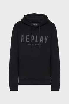 Чоловіче чорне худі Replay XXL M6717 .000.M23962B