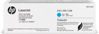 Тонер-картридж HP W2151XC Cyan (1951222141424)