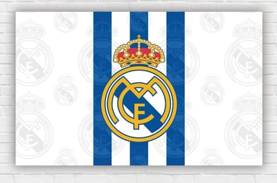 Бумажный плакат "Реал Мадрид. Real Madrid", 120х75см