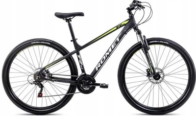 Велосипед гірський (MTB) Romet Rambler R9.2 Special 29 2024 Black/Lime