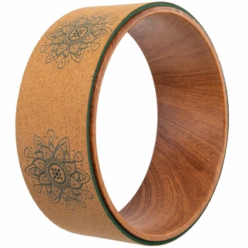 Колесо для йоги пробковое кольцо для йоги Bloom Cork Yoga Wheel 7124 размер 33х13см
