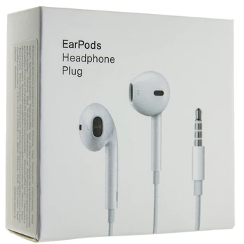 Дротові навушники EarPods mini jack 3.5 мм з мікрофоном, Headphone Plug 1.2 метра (00-00008320)