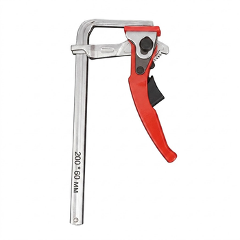 Профессиональная рычажная струбцина Maxtool 200х60 мм для точного раскроя и фиксации (под Т-паз). (0998-2)