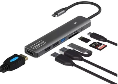 USB-хаб Zenwire BS-HC703 Grey