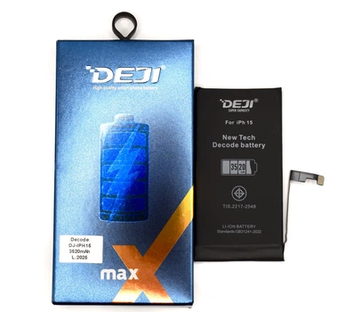 Аккумуляторная батарея повышенной емкости iPhone 15 Decode 3520 mAh без уведомления про неизвестную запчасть Deji Original