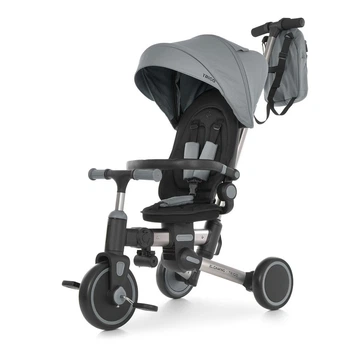 Триколісний велосипед з батьківською ручкою El Camino TRIGO ME 1226 Frost Gray