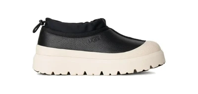 Уггі чоловічі UGG All Gender Tasman Weather Hybrid Leather Black 42 Чорні