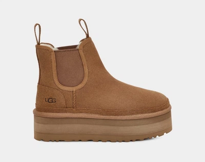 Уггі жіночі на платформі UGG Neumel Platform Chelsea Chestnut 38