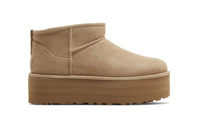 Жіночі Уггі на платформі UGG Ultra Mini Platform Sand 38 Пісочні