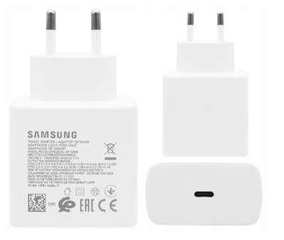 Мережевий зарядний пристрій для Samsung 45 W USB-C White