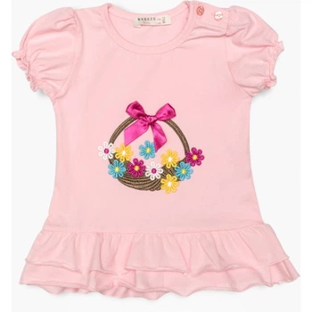 Футболка дитяча Breeze з квіточками (14352-104G-pink) Breeze 14352-104G-pink 1033177