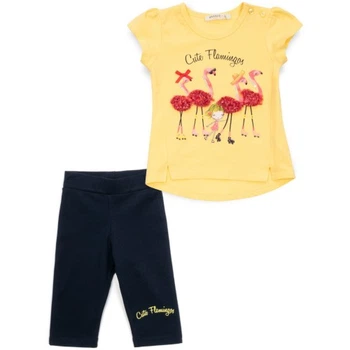 Футболка дитяча Breeze з фламінго і капрі (13490-92G-yellow) Breeze 13490-92G-yellow 1032924