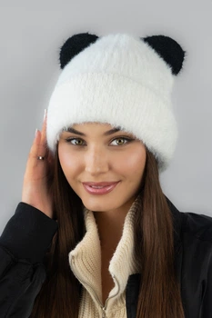 Шапка жіноча Braxton Коді One Size Біло-чорний (7260)