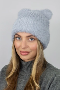 Жіноча шапка "Коді", Сірий, 56-59 000040320