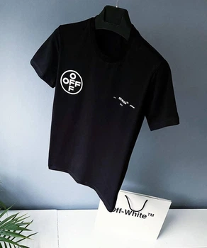 Мужская футболка Off-White черная 2XL 4146
