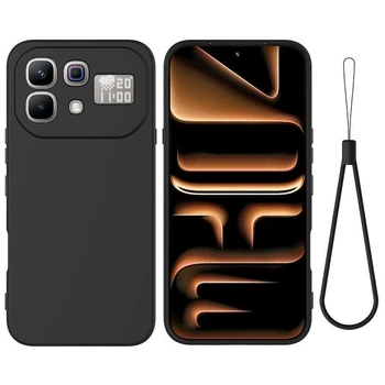 Силиконовый (TPU) чехол Deexe Silicone Case для Infinix Note 60 Pro / Note 60 - Black