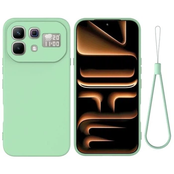 Силиконовый (TPU) чехол Deexe Silicone Case для Infinix Note 60 Pro / Note 60 - Green