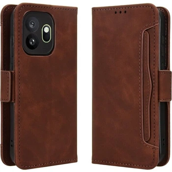 Чохол-книжка з кишеньками Deexe Wallet Stand для OnePlus 15T - Brown