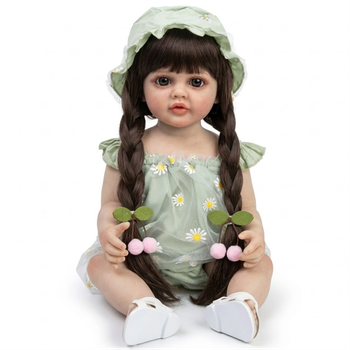 Реалистичная кукла Реборн 55 см полностью виниловая Doll Reborn Baby К0100220