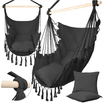 Huśtawka ogrodowa MalTec Brazilian Chair Czarna (114056)