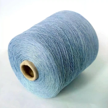 Італійська бобінна пряжа льон New Mill Superlino. Блакитний