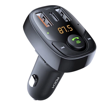 FM - трансмітер ROCK B301 Bluetooth Black