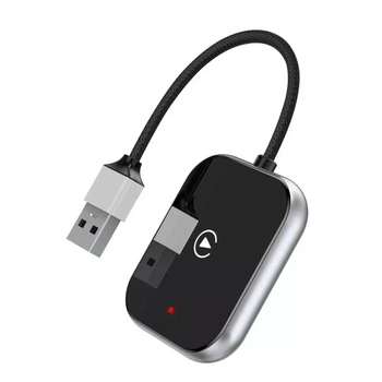 Автомобільний бездротовий адаптер Carplay/Android Auto Earldom ET-CP04 Black