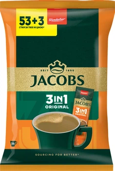 Кофейный напиток Jacobs 3 in 1 Original 56 x 12 г (4820206290663)