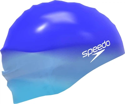 Шапка для плавания Speedo силиконовая разноцветная для взрослых защита от хлора унисекс