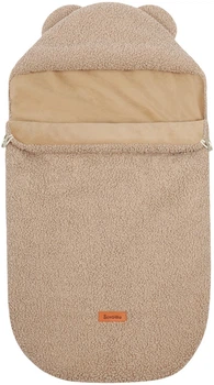 Śpiworek Sensillo 3w1 Baranek do wózka lub fotelika ciemny beż 80 × 45 cm (5903076323651)