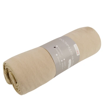 Простирадло Home Line 120104643 90х200 см Трикотажне полотно (кулір) Бежевий