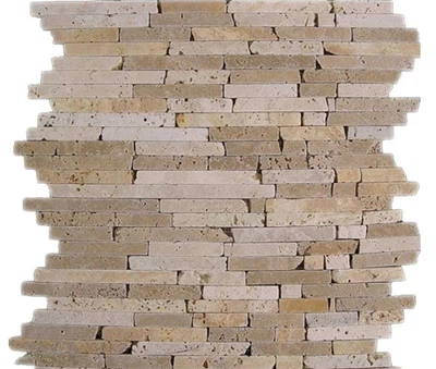 Мозаика Dune Mosaico Travertino Pencil 26*26 бежевая