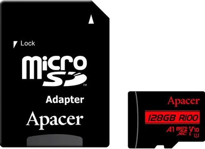 MicroSDHC Apacer 128GB MicroSDHC UHS-I Class 10 + SD adapter (AP128GMCSX10UB-R)