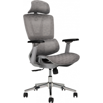 Офисное эргономичное кресло GT Racer B-123A-S Gray
