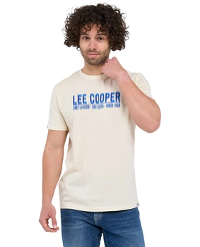 Футболка чоловіча Lee Cooper 10196564.0108 XL кремова (5942723151674)