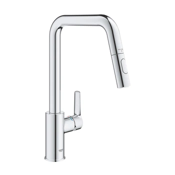 Cмеситель для кухни с выдвижной лейкой GROHE QuickFix Start хром латунь 30631000